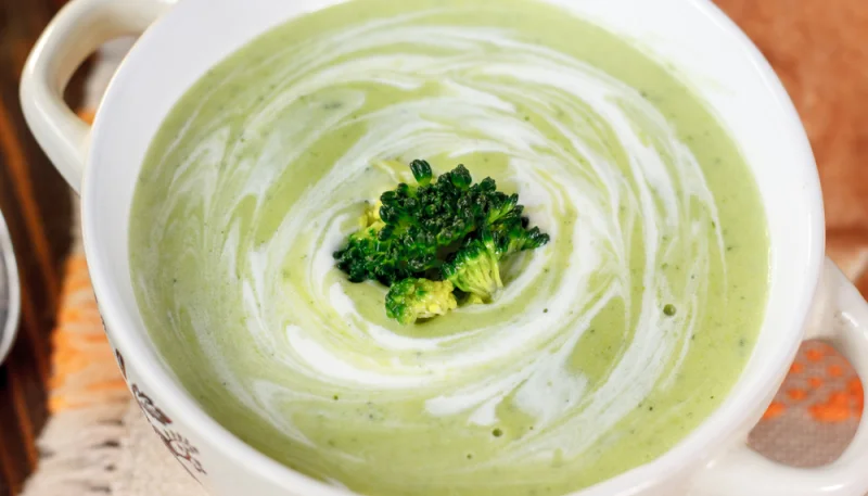 Crema de calabacín y brócoli