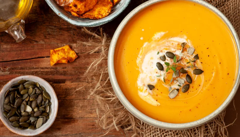 Crema de calabaza y batatas