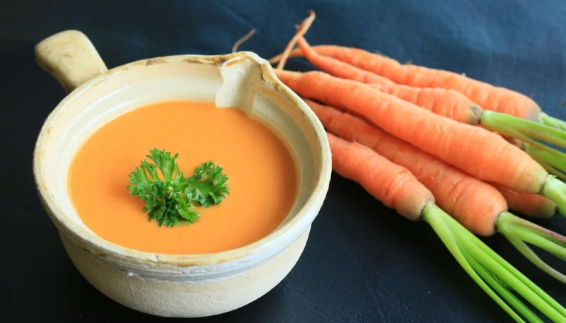 Crema de zanahoria, naranja y canela