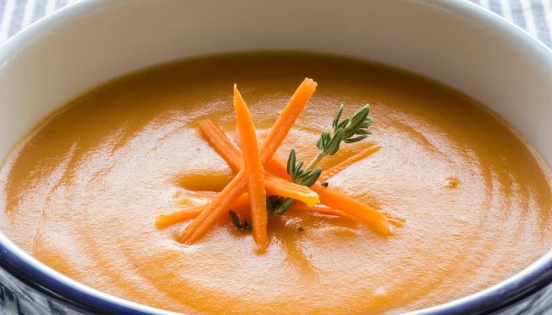 Crema de zanahoria, naranja y comino