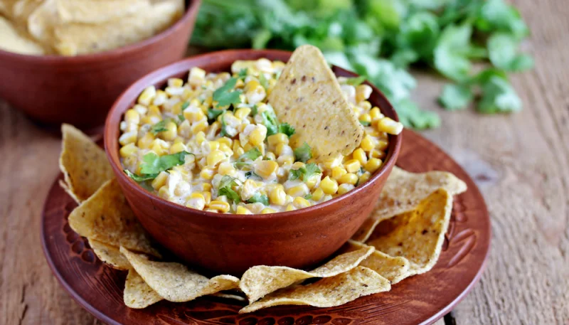 Dip de queso y maíz