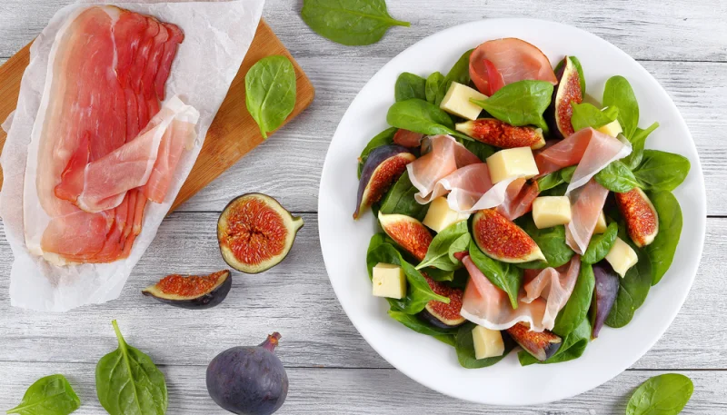Ensalada de higos y jamón