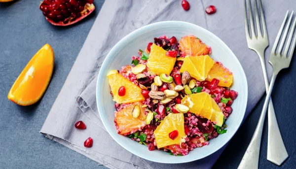Ensalada de naranjas y granada