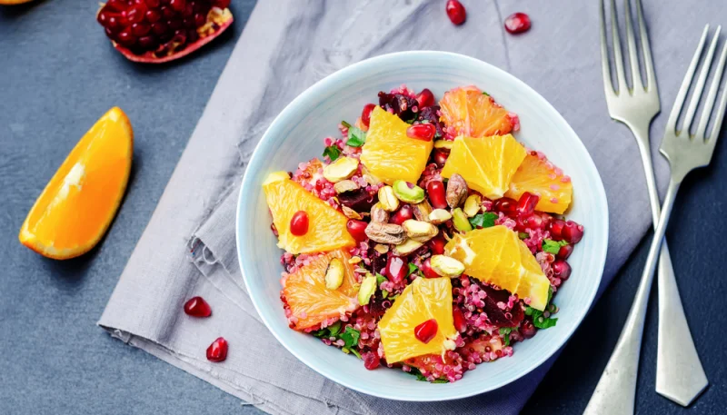 Ensalada de naranjas y granada