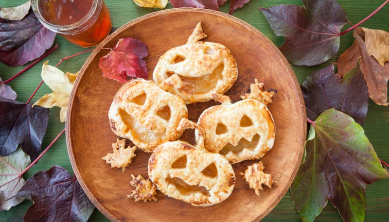 Hojaldres de calabaza para Halloween