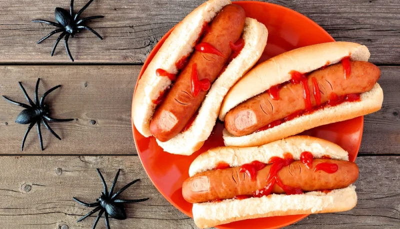 Hot dog de Halloween