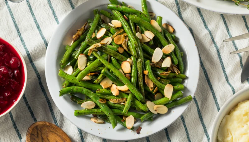 Judías verdes con almendras