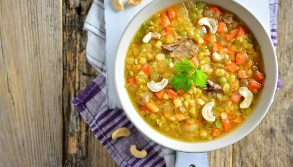 Lentejas con verduras en olla express