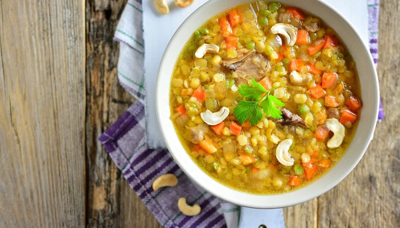 Lentejas con verduras en olla express