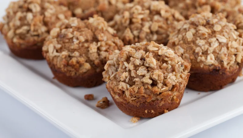 Muffins de batata y granola