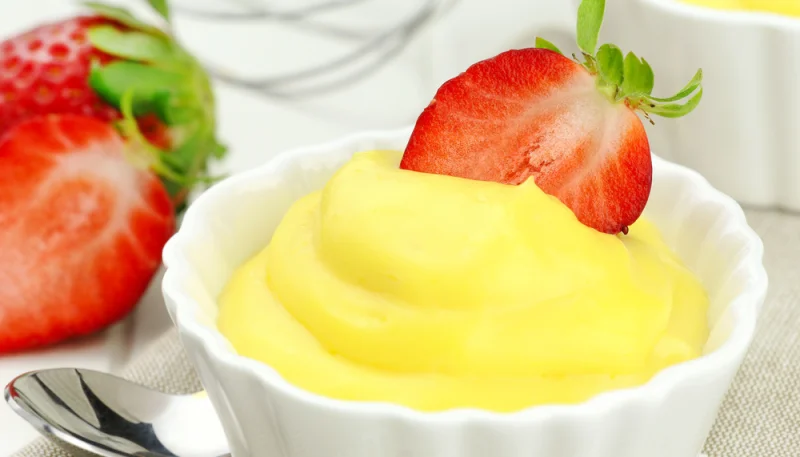 Natilla con fresa