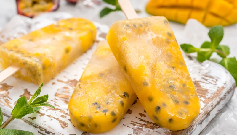 Paletas de maracuyá