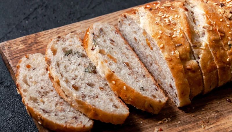 Pan casero de semillas en olla de cocción lenta