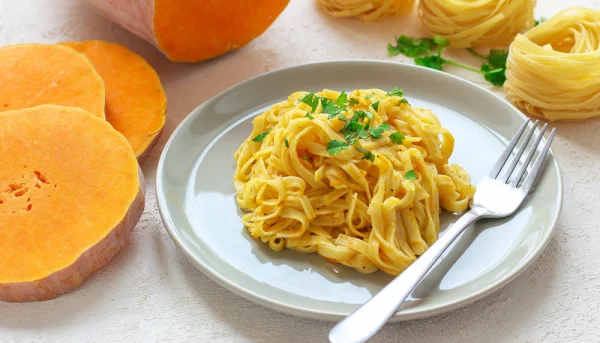 Pasta fresca de calabaza sin huevo