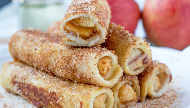 Rollitos de manzana con canela