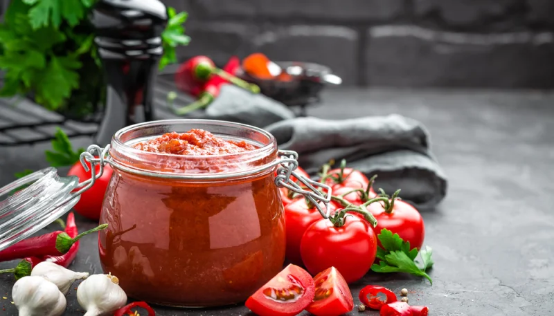 Salsa de tomate en la Crock Pot
