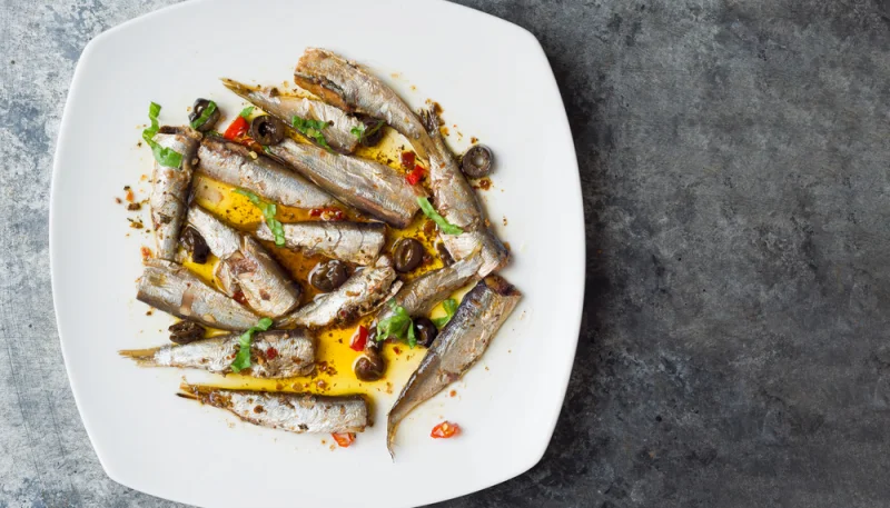 Sardinas en olla de cocción lenta