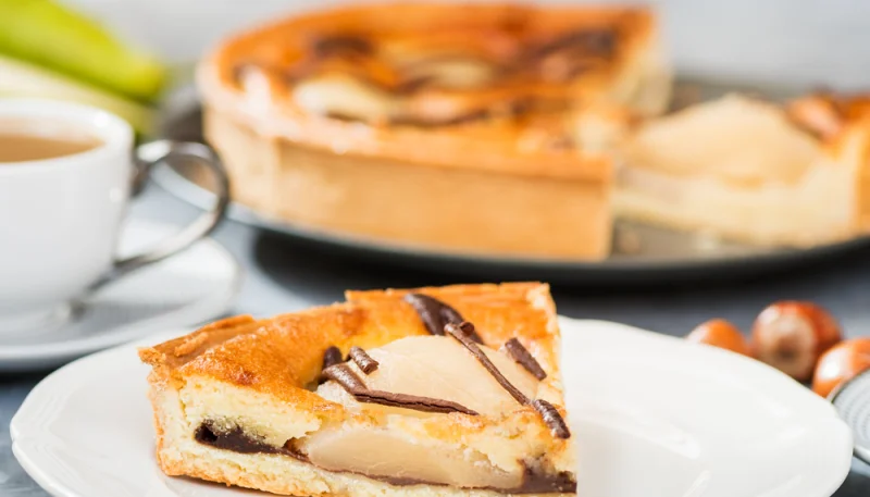 Tarta de pera y chocolate con Thermomix