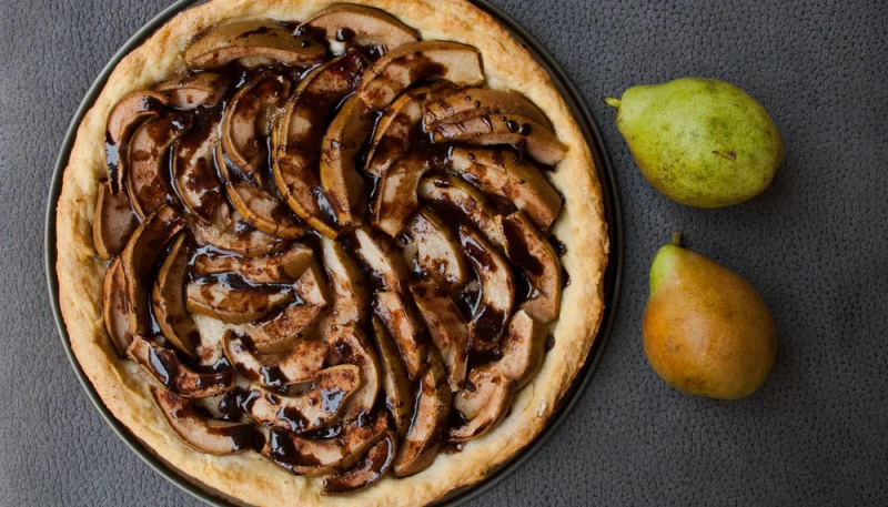 Tarta de pera y Nutella