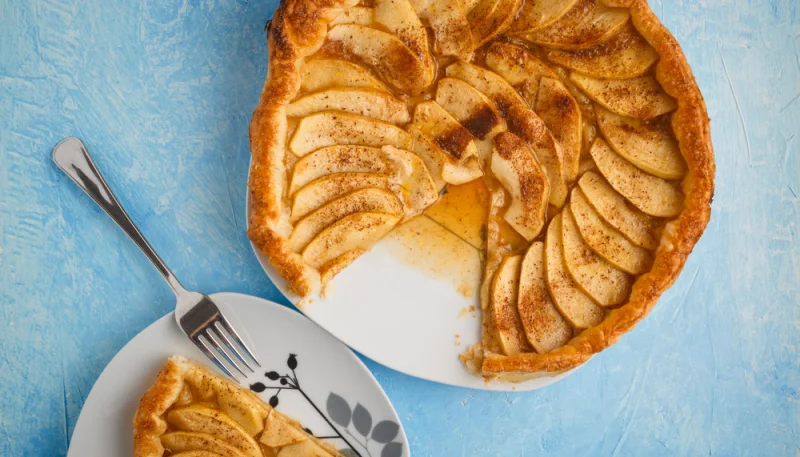 Tartaleta de manzana y compota