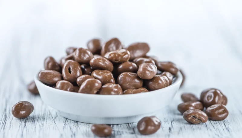 Uvas pasas con chocolate