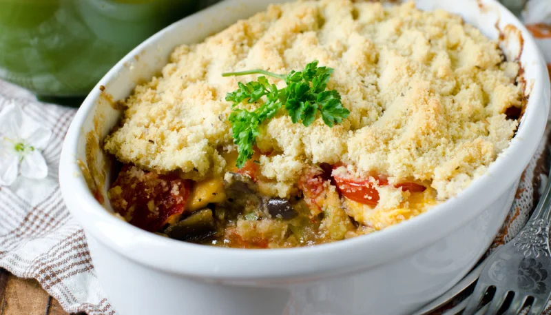 Verduras al horno con parmesano