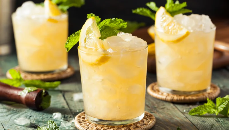 Whisky granizado con limón