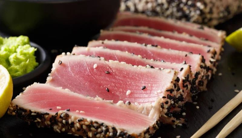 Atún marinado en cerveza