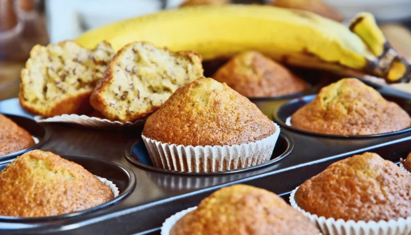 Banana bread muffins