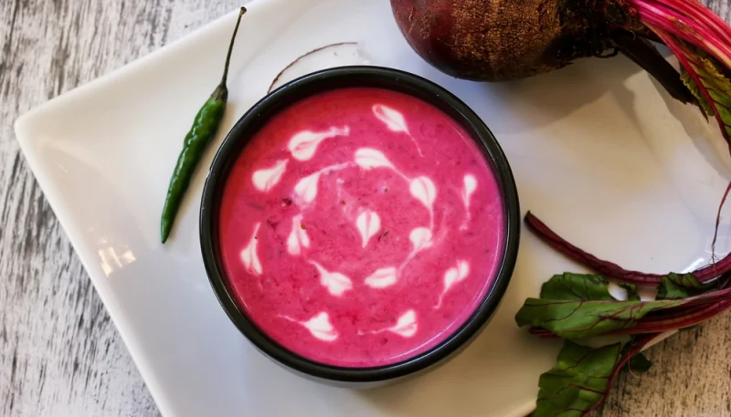 Crema de remolacha y coco