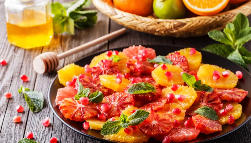 Ensalada de naranja y pomelo