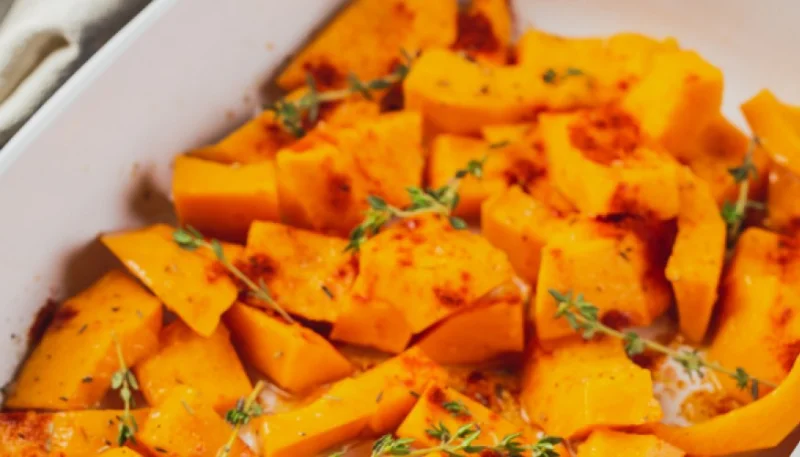 Feta al horno y calabaza