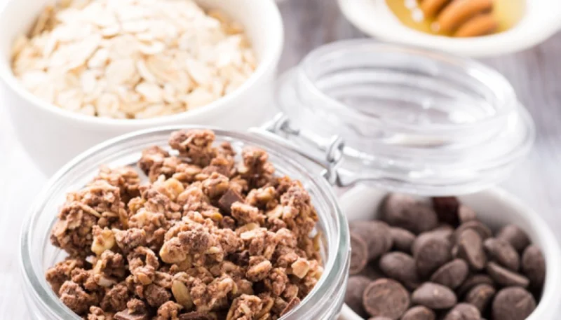 Granola con pepitas de chocolate