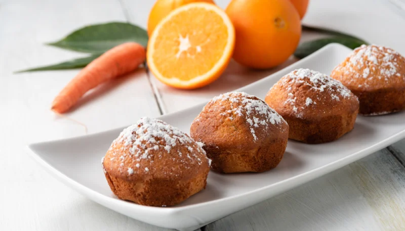 Muffins de naranja y zanahoria