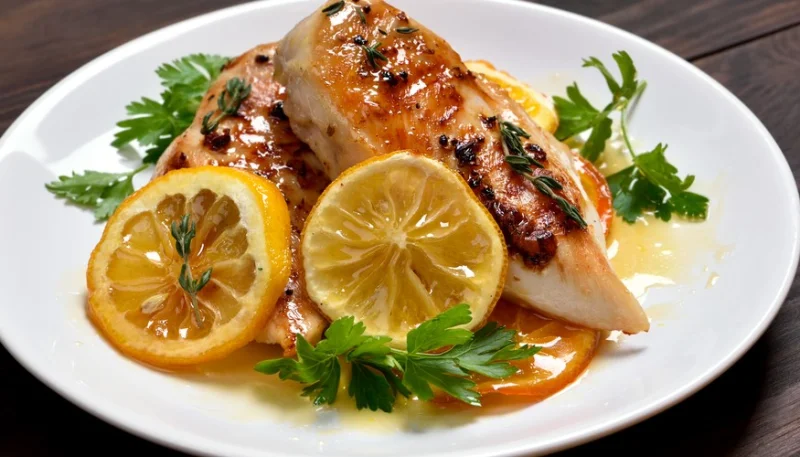 Pechugas de pollo con naranja