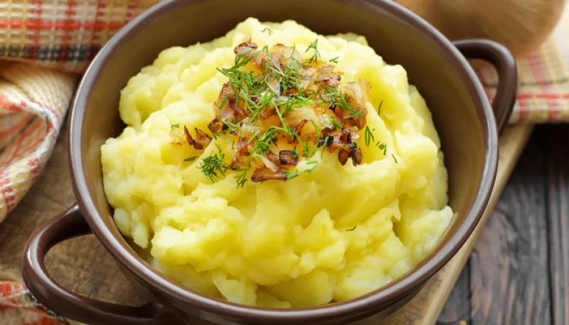 Puré de patatas con bacon ahumado