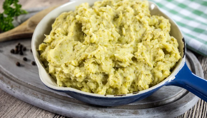 Puré de patatas y brócoli