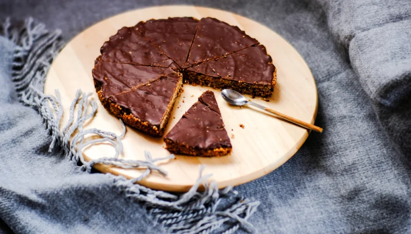 Tarta de chocolate y coco