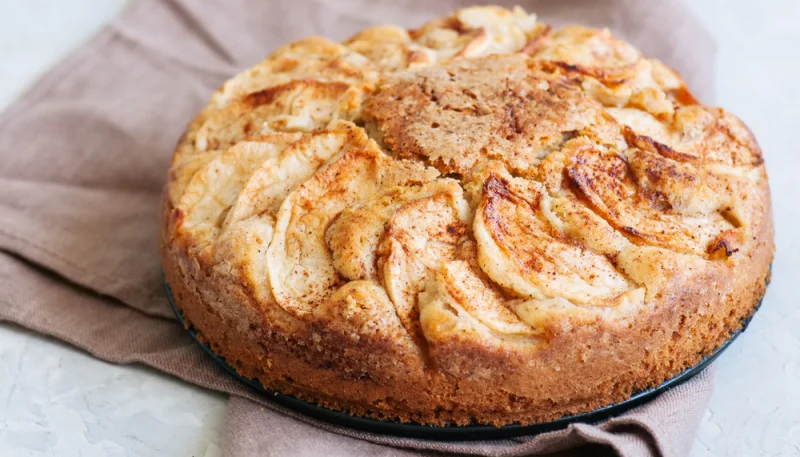 Tarta de manzana sin huevos