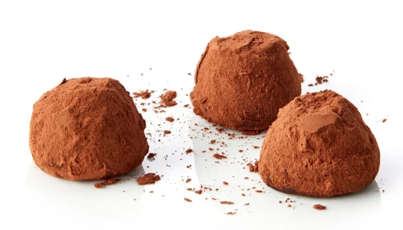 Trufas ligeras de ricotta