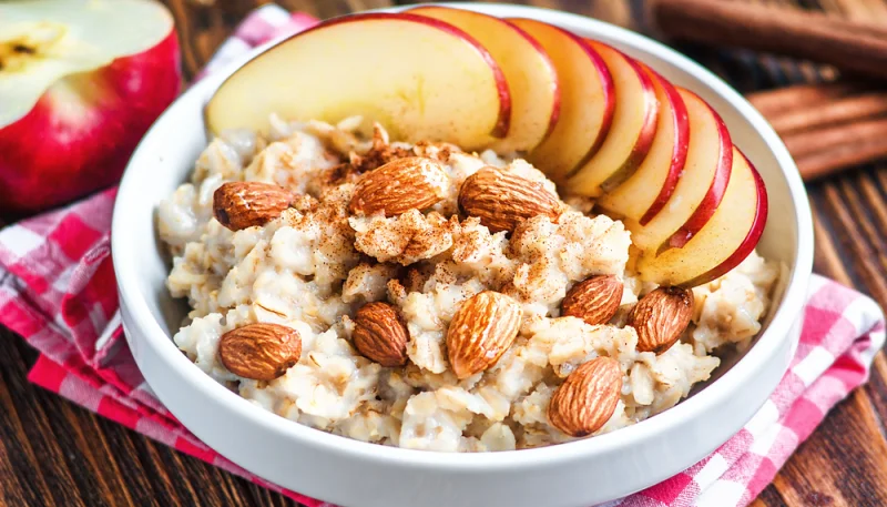 Avena con manzana