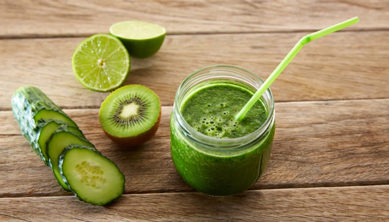 Batido de kiwi y pepino