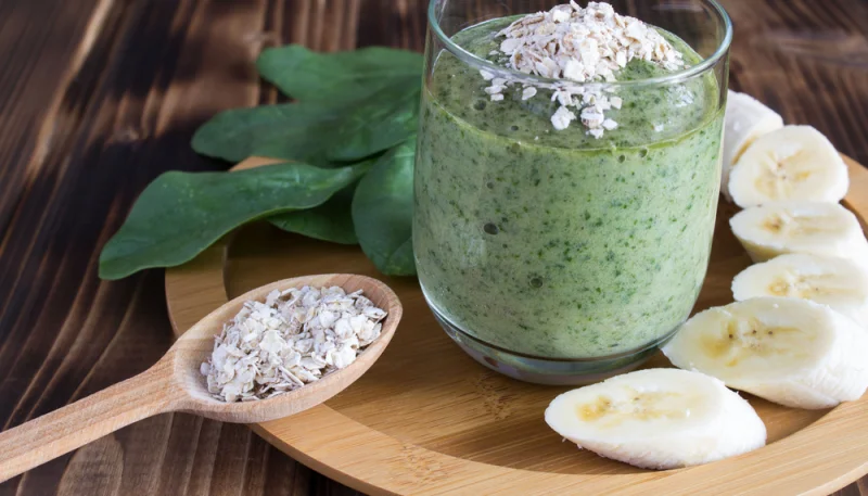 Batido de plátano y espinacas