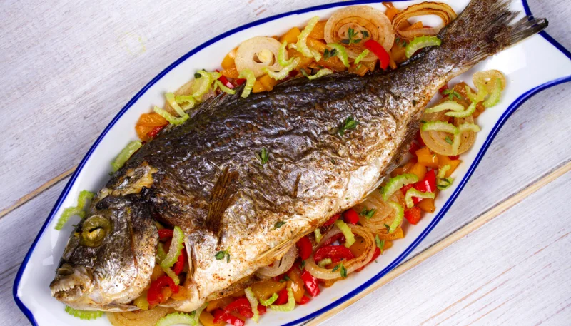 Dorada con salsa de soja