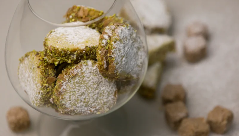 Galletas caseras de pistacho
