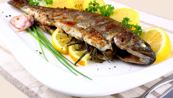 Trucha a la plancha con hierbas aromáticas
