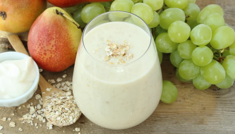 Batido de uvas y yogur