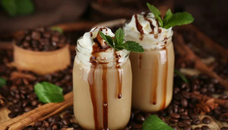 Café con chocolate y menta