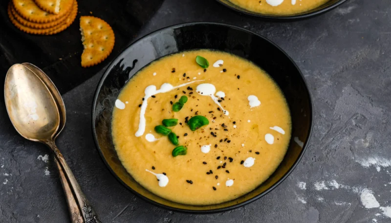 Crema de zanahoria, jengibre y cúrcuma