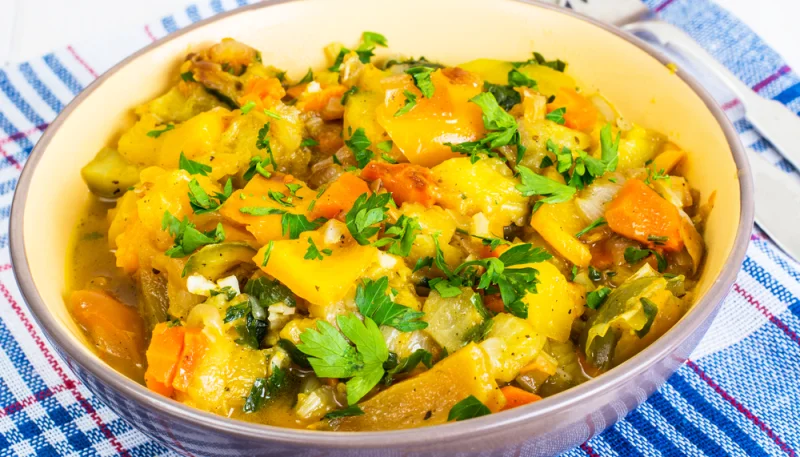 Curry de coliflor y calabaza